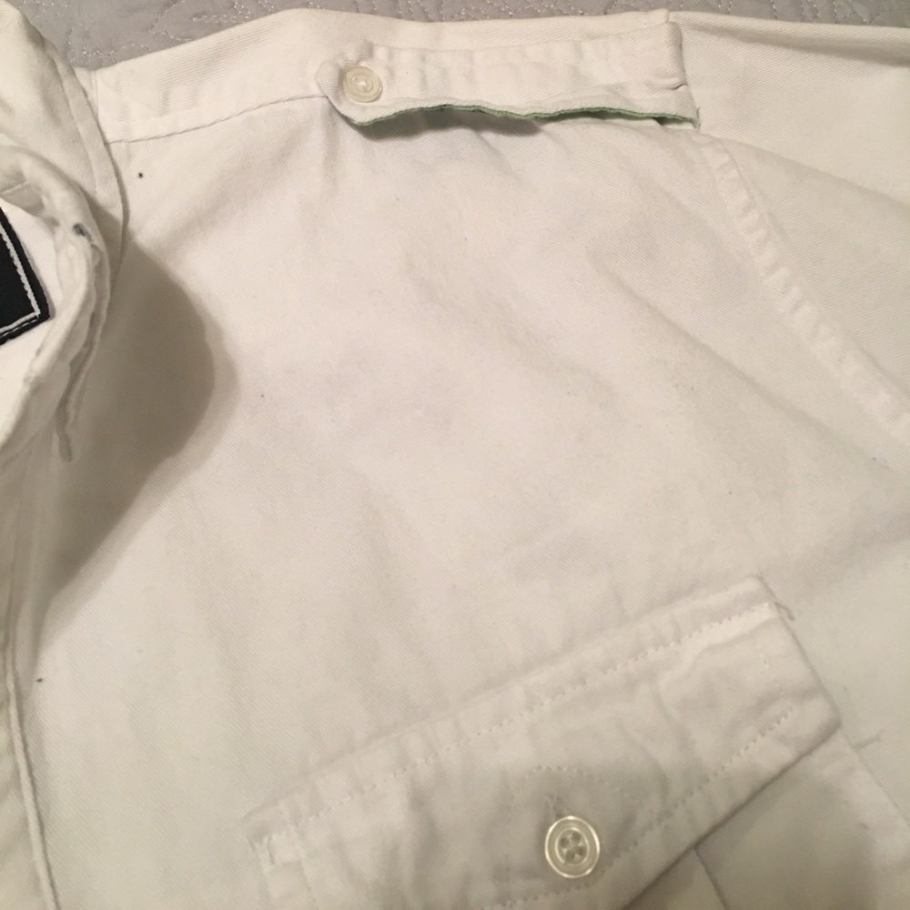 Men’s‎ White jean shirt size XL - Picture 4 of 4